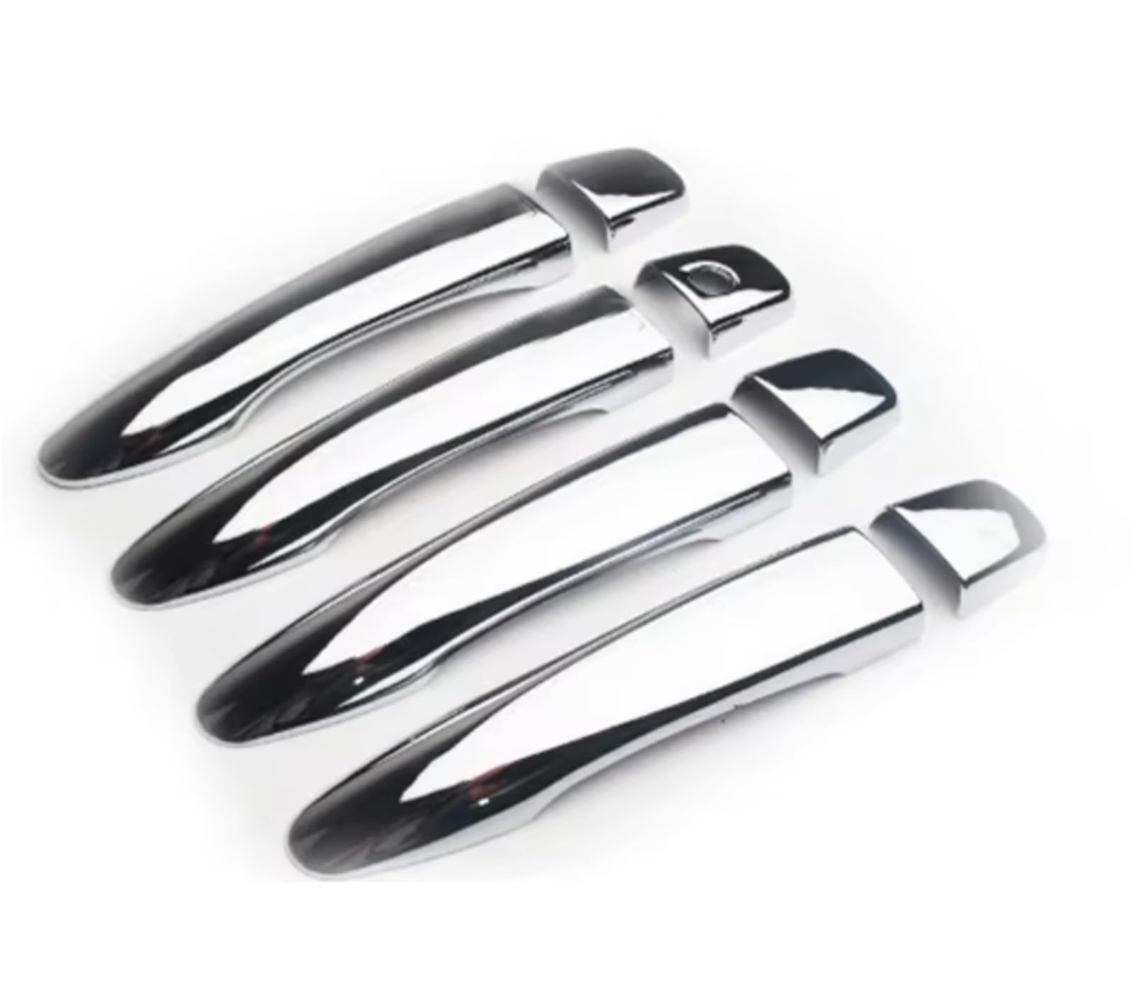 Iukmr Handle 0 Button For Nissan For Qashqai J11 2014-2021 Chrome Car Door Handle Cover Pad Sticker Molding Styling Accessories Car Outer Door Handle(Handle 0 Button)
