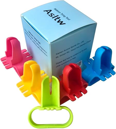 5 piezas de herramienta de atar globos, accesorio para anudar más rápido, suministros de globos para decoración de fiestas