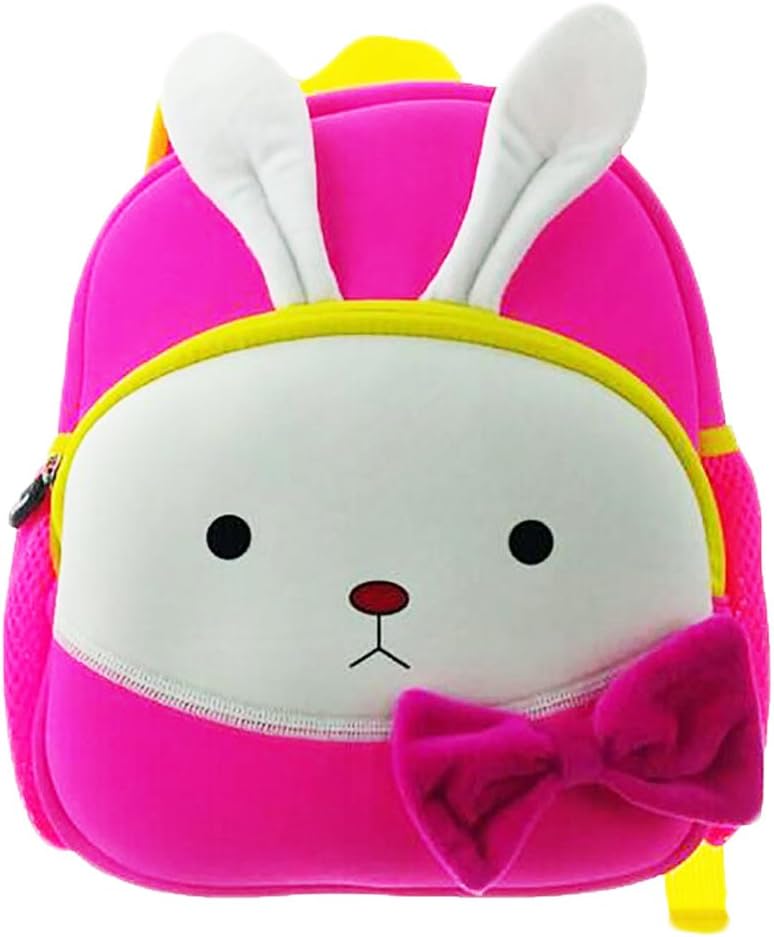 Qrose Preschool Little Kid Backpack Neoprene Animal (Rabbit)