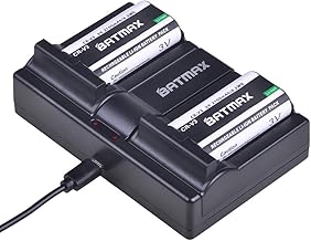 Batmax CR-V3 Battery 2Pcs + Dual USB Charger for Olympus C3000 C3040 C-40Z 2100UZ 3030 3040Z 4000 5050 740 750 730 4040 3020 D390 D510 Camera 50 C-5050Z C-700 D510 Cameras by