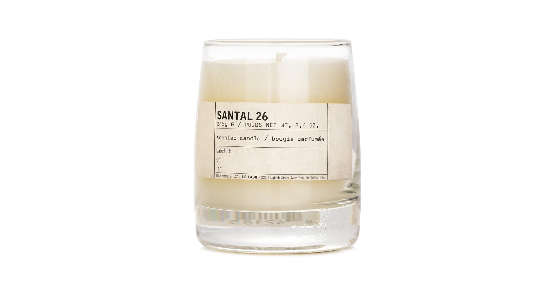 Amazon.com: LE LABO Santal 26 Scented Candle 245 Grams 8.6