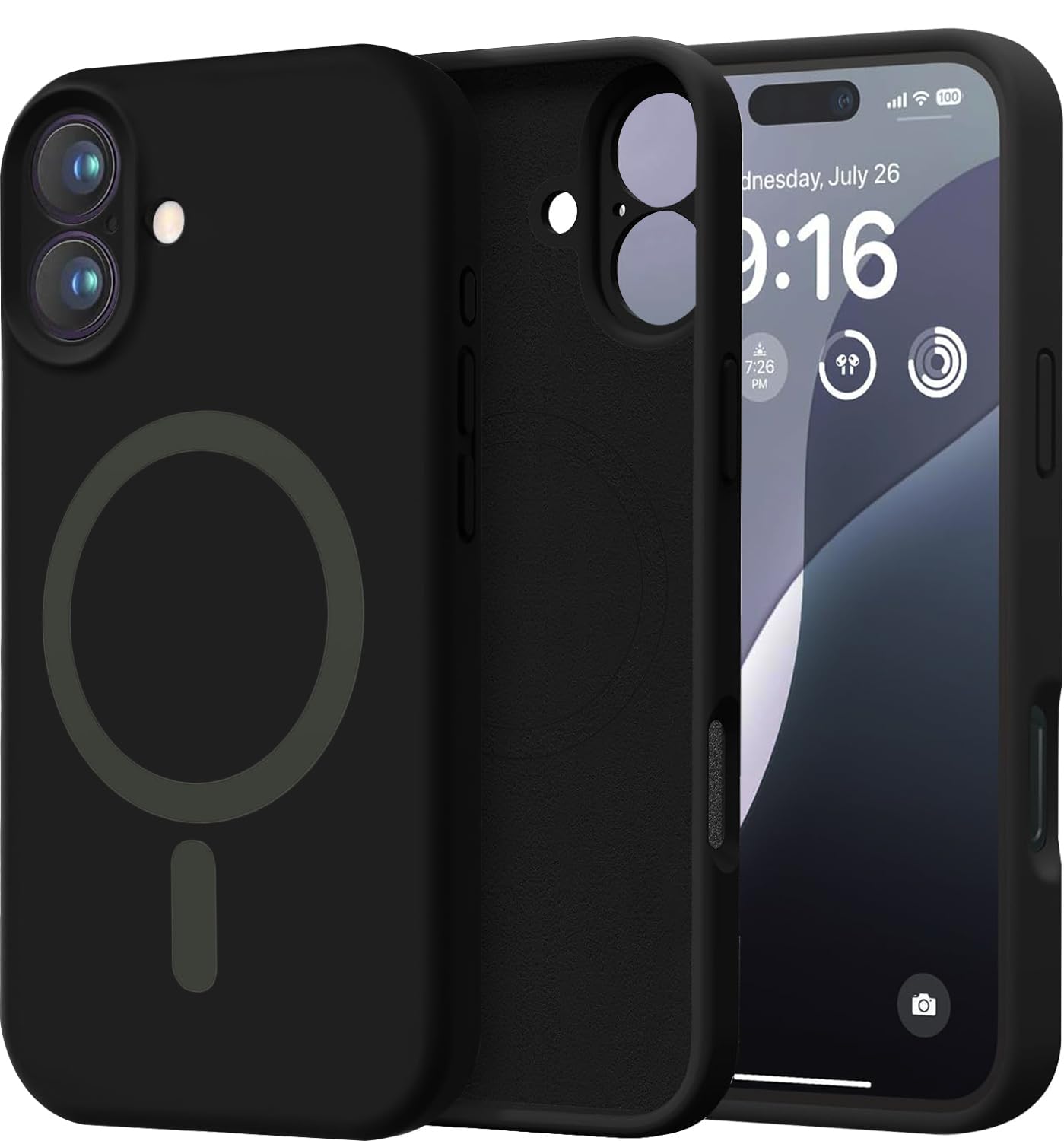 DIZORO Compatible with Mi Redmi 12C / Poco C55 Back Cover with Upgraded Square Edges for Camera Protection Shockproof Flexible Premium Mobile Matte Liquid Silicone Mobile Phone Case (Black) (B0C3739GCW) Amazon Price History, Amazon Price Tracker