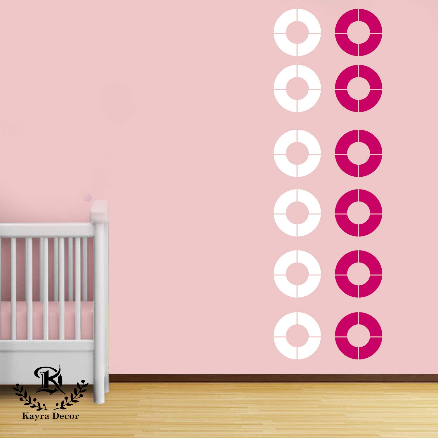 Kayra Decor Moon Reusable DIY Wall Stencil Painting for Home Decor (Plastic Sheet, 12 inch x 12 inch)