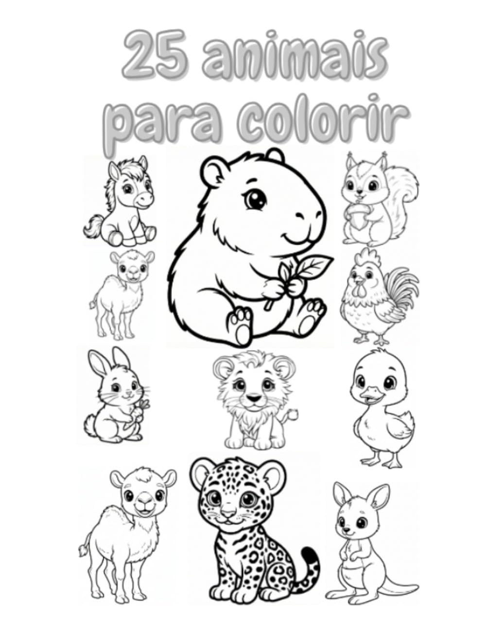 desenhos para colorir: 25 Animais para colorir