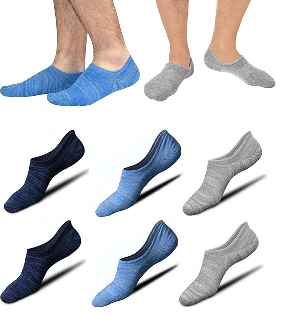 No Show Socks Non-Slip Flat Boat Line Cushion Athletic Cotton Sneakers Sports Socks