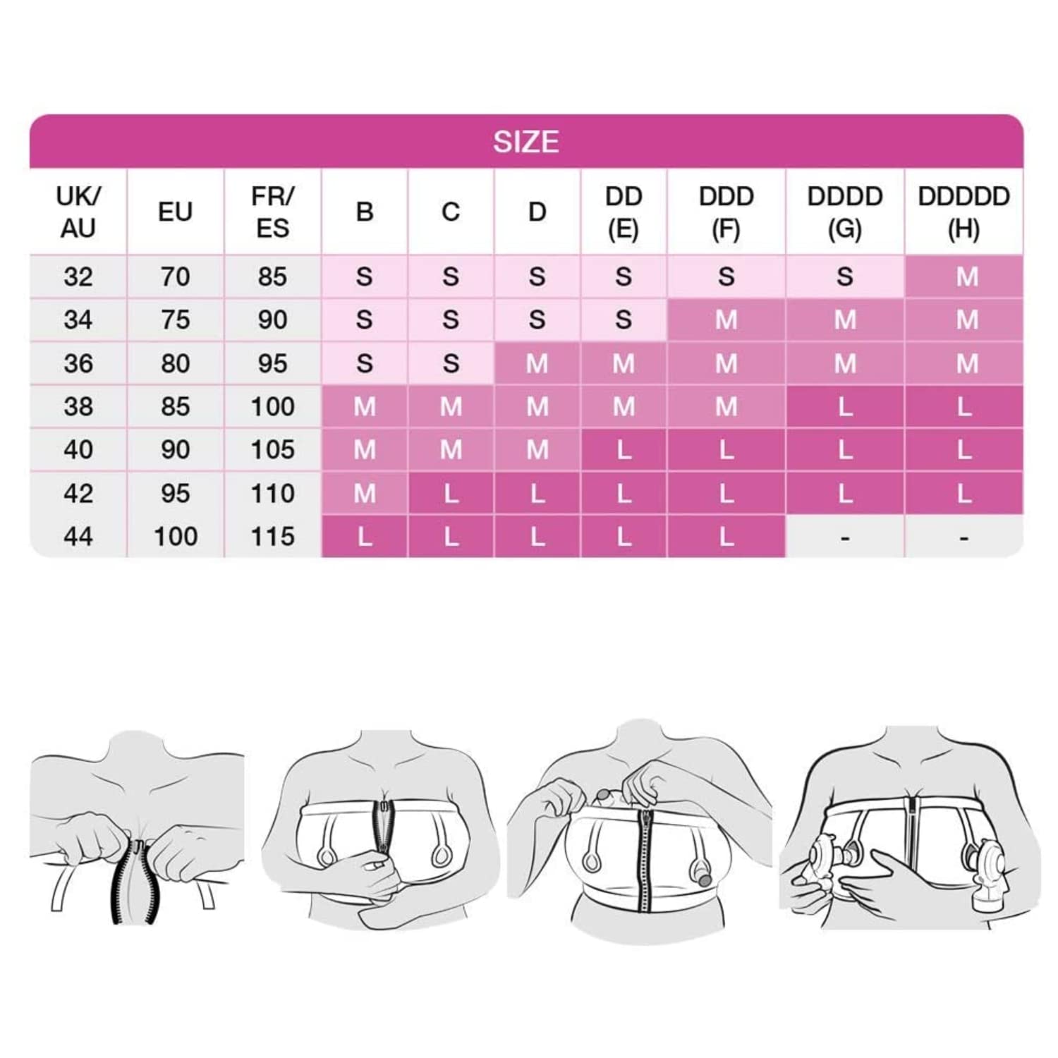 Medela Easy Expression Bustier – Für komfortables, freihändiges Abpumpen – Kompatibel mit allen Medela Milchpumpen
