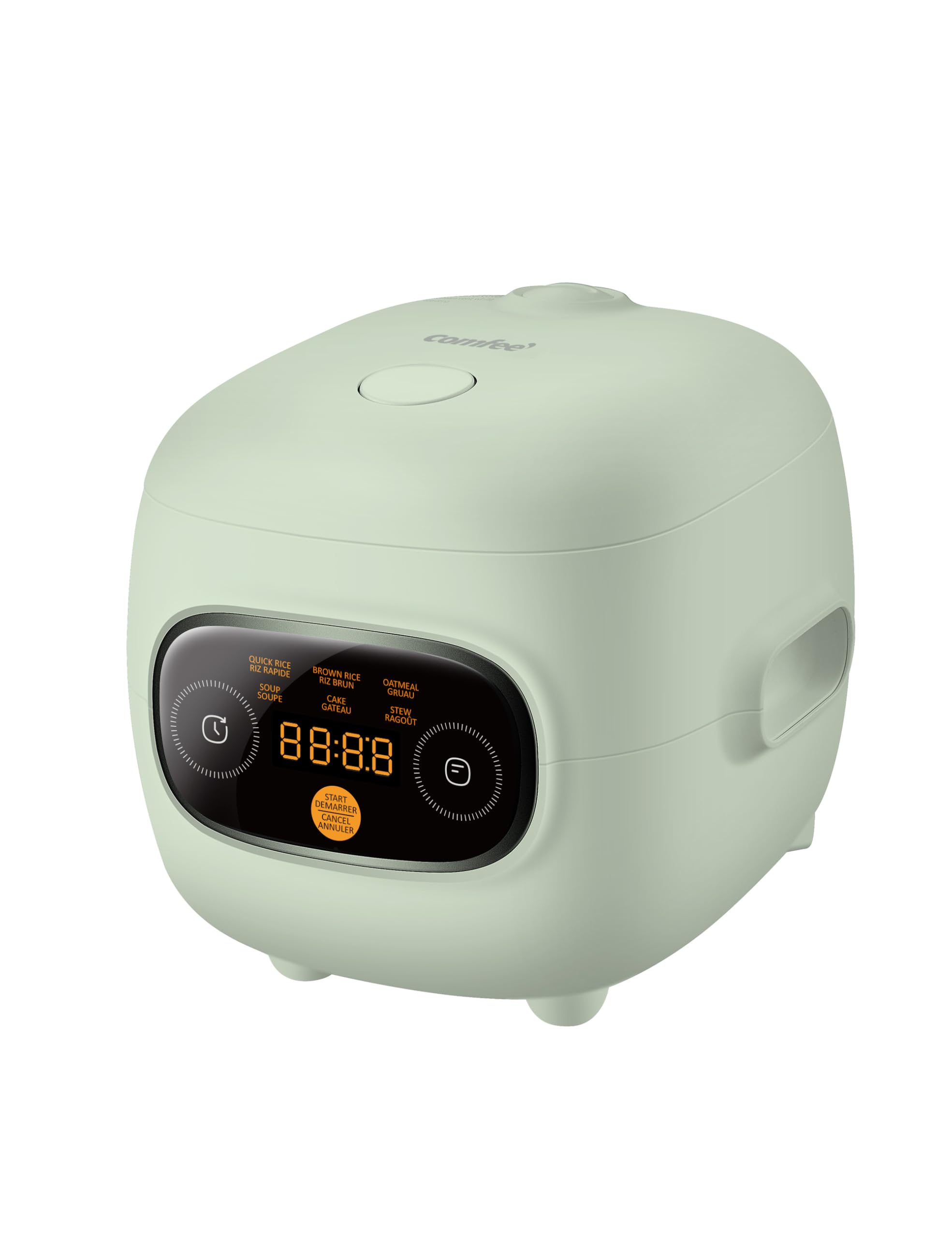 COMFEE' Mini Rice Cooker 4 Cups Cooked/2 Cups Uncooked — Portable Non-Stick rice