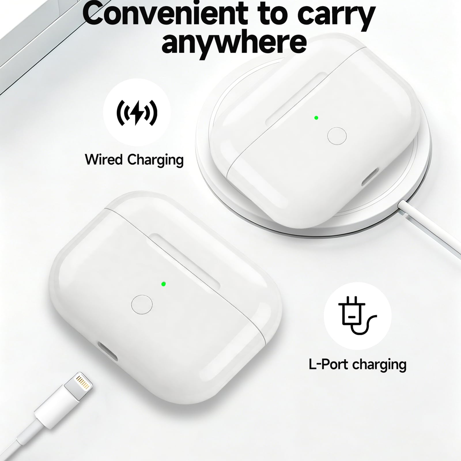Aelebey Wireless Charging Case with Airpod pro 1st & 2nd