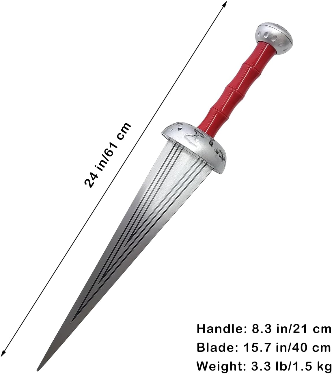 29.1" Metal Carbon Steel Anime Nanatsu No Taizai Liz's Sword Meliodas Sword for Cosplay, Collection, Costume Dress-up Accessories - Image 2