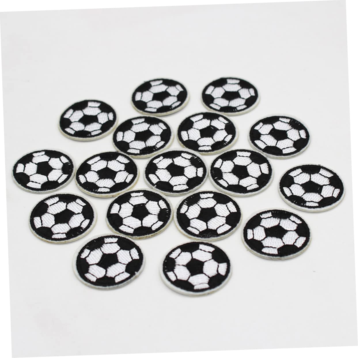 NUOBESTY Toppe Da Cucire A Forma Di Pallone Da Calcio Set Di 10 Toppe Ricamate Per Jeans Giacche Borse E Artigianato