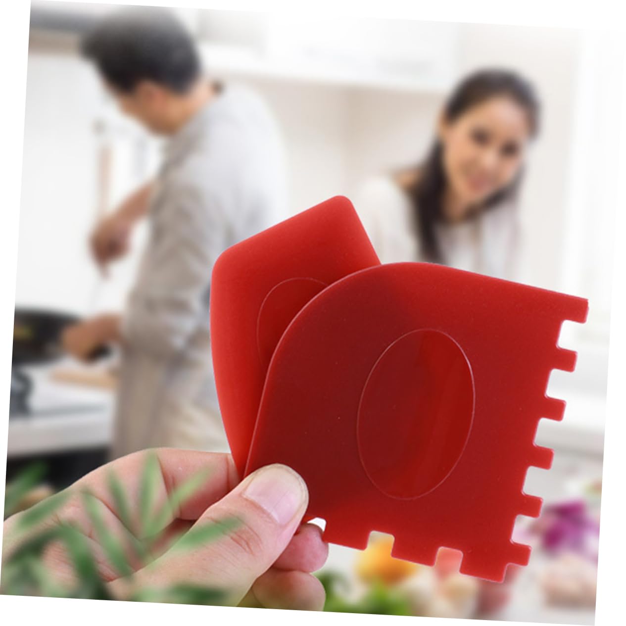 BESPORTBLE 4pcs Grill Pan Scraper Serrated Pan Cleaner Scrapers Grill Plate Kitchen Cleaning Tool