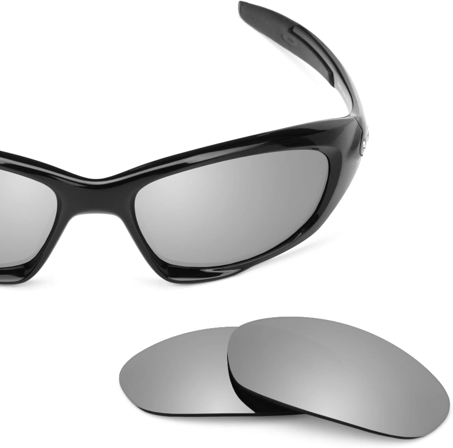 Revant Replacement Lenses for Oakley Twenty XX (2012) OO9157 Sunglasses - Polarized Mirrored Titanium