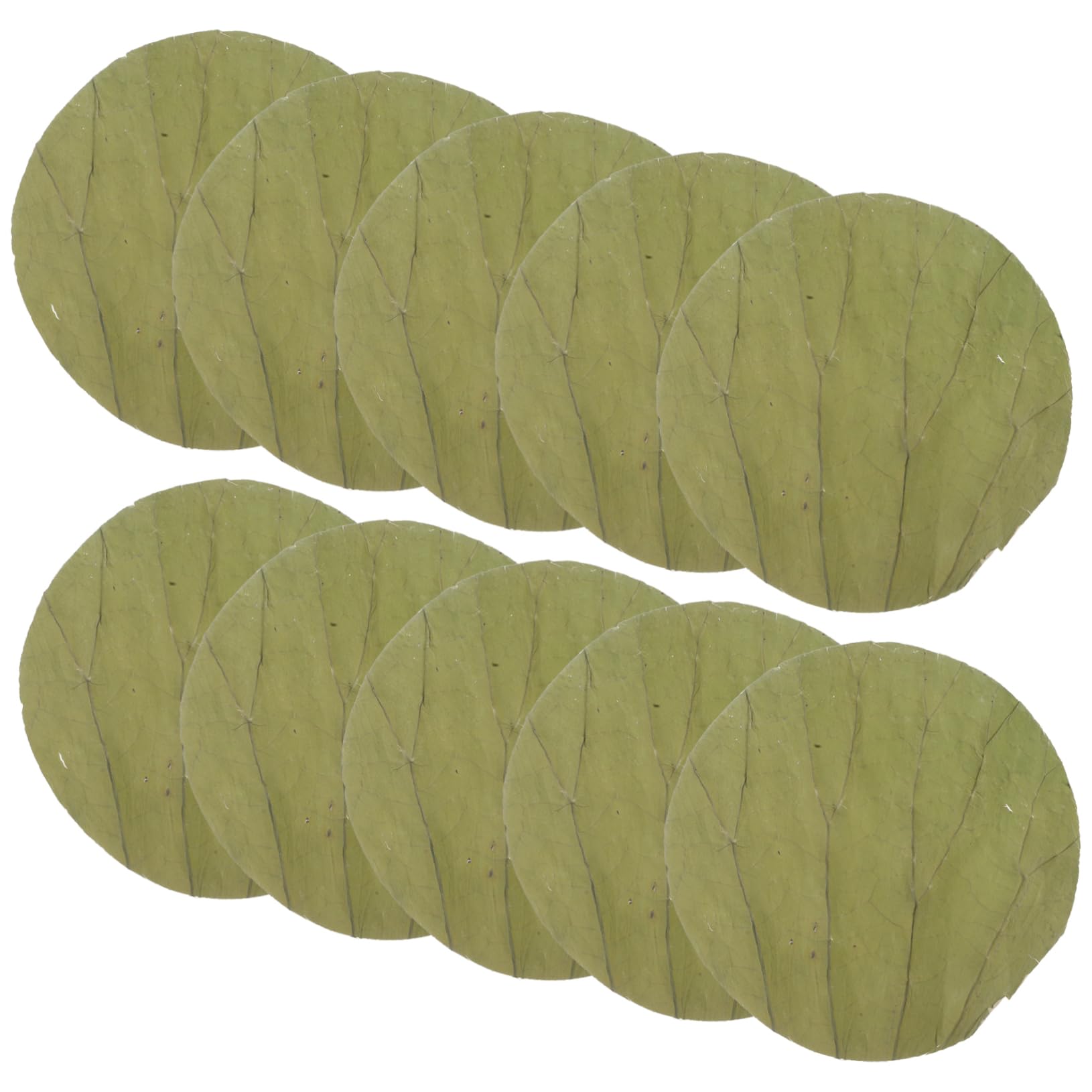 FUNOMOCYA 100pcs Round Dried Lotus Leaves for Natural Food Wrapping Cooking Liners Party Decoration Elegant and Versatile Food Decor for Creative Culinary Projects
