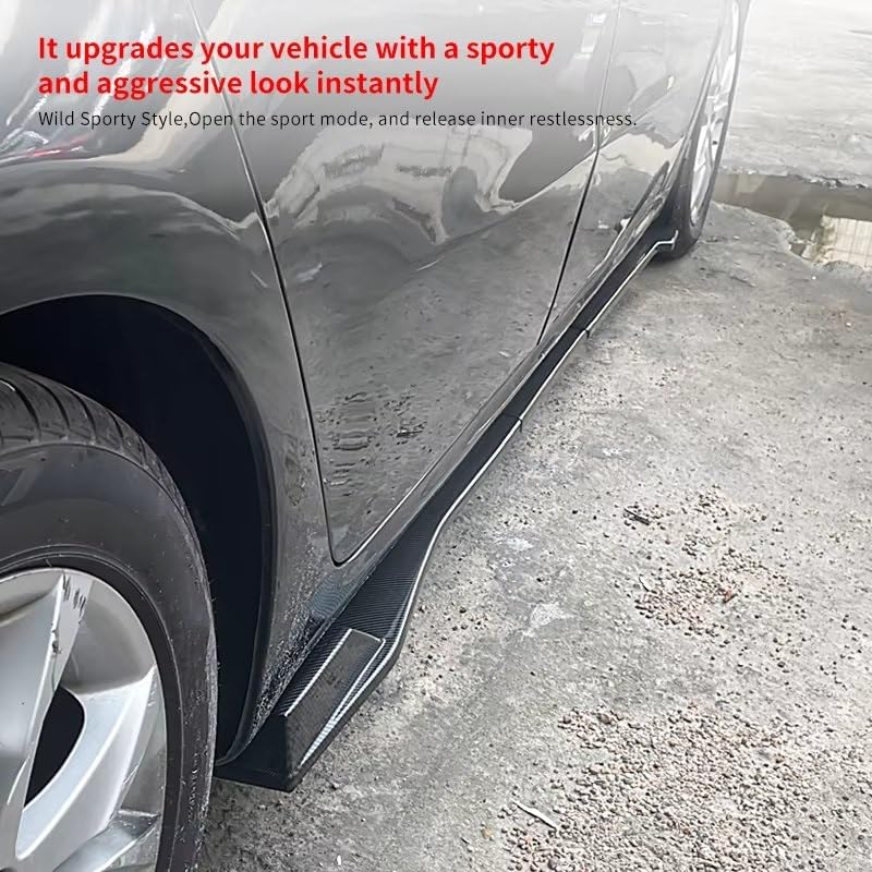 Faldones laterales ABS negro brillante para Peugeot 508 2011-2018 7