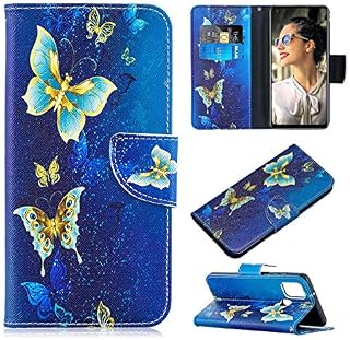 Samsung A22 5G Case, Samsung Galaxy A22 5G Case Leather Wallet Book Flip Folio Stand View Cover with Card Slots Compatible with Phone Case Cover