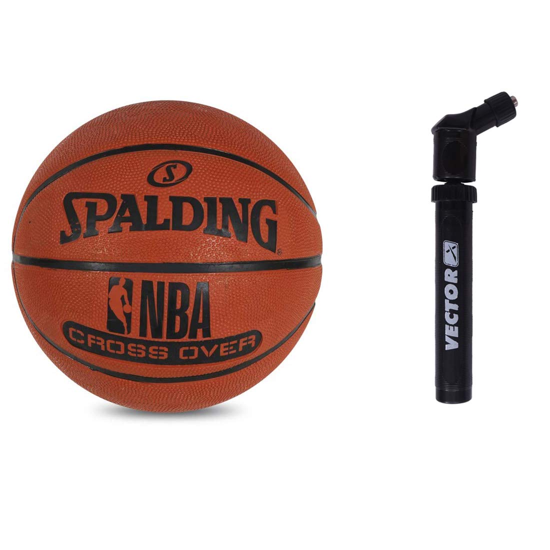 SpaldingRubber Basketball, Size 6, (Brick Brown)