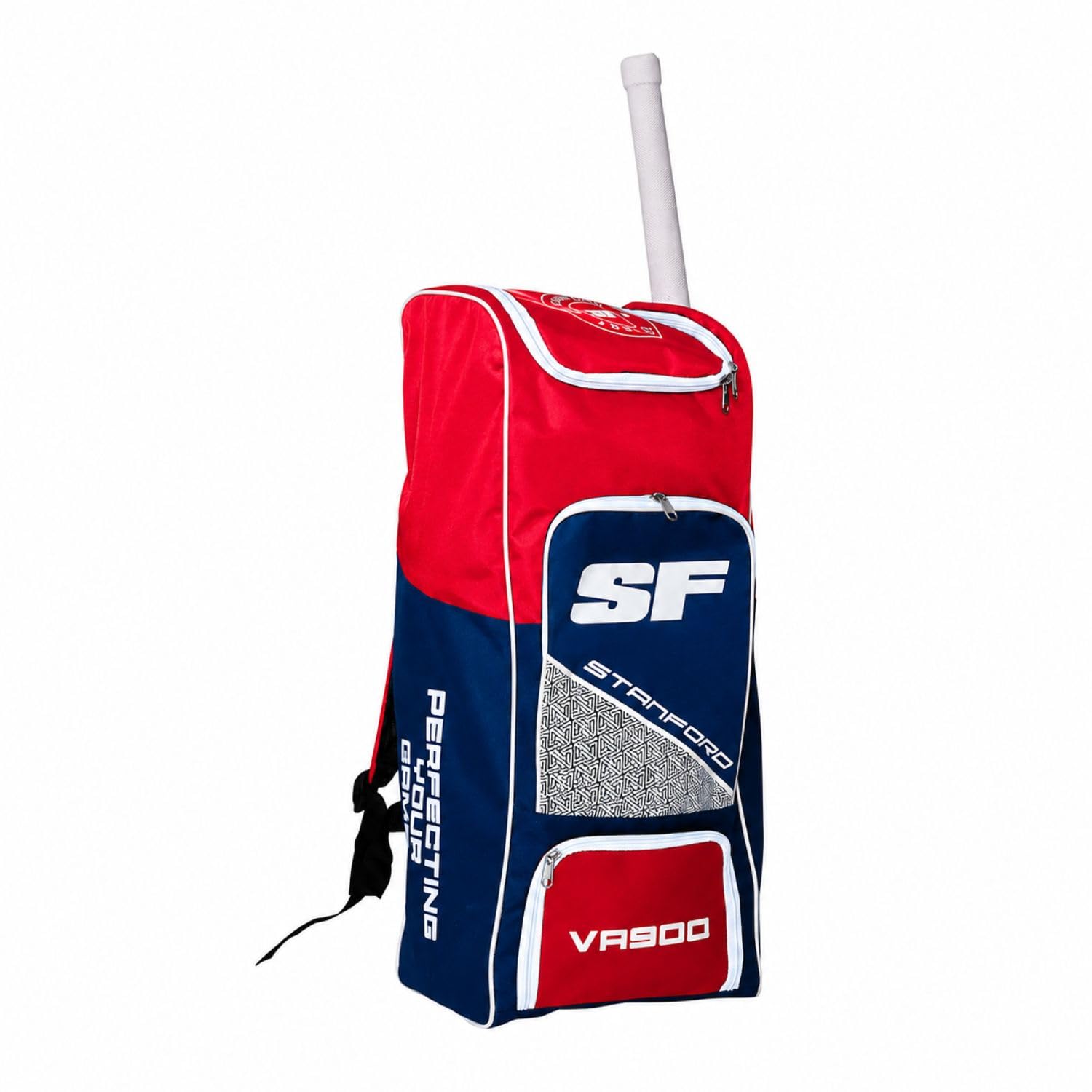 SF Kashmir Willow Cricket Kit with Helmet – Full Cricket Set for Beginners & Intermediate Players - Color May Vary (Size 4)-image-8