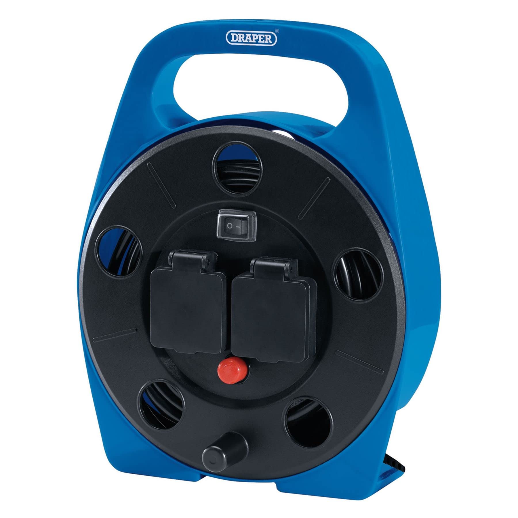 Draper White/Light 2 Way Cable Reel With Led Work, 10M