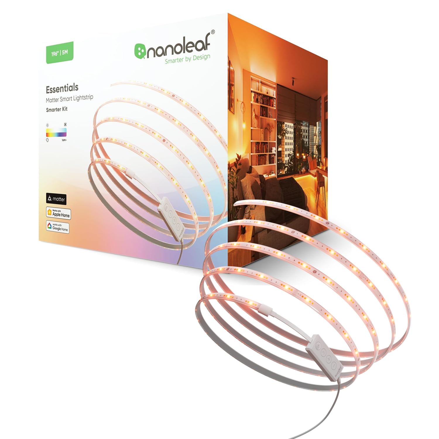 Amazon | Nanoleaf(ナノリーフ) Essentials Matter Lightstrip