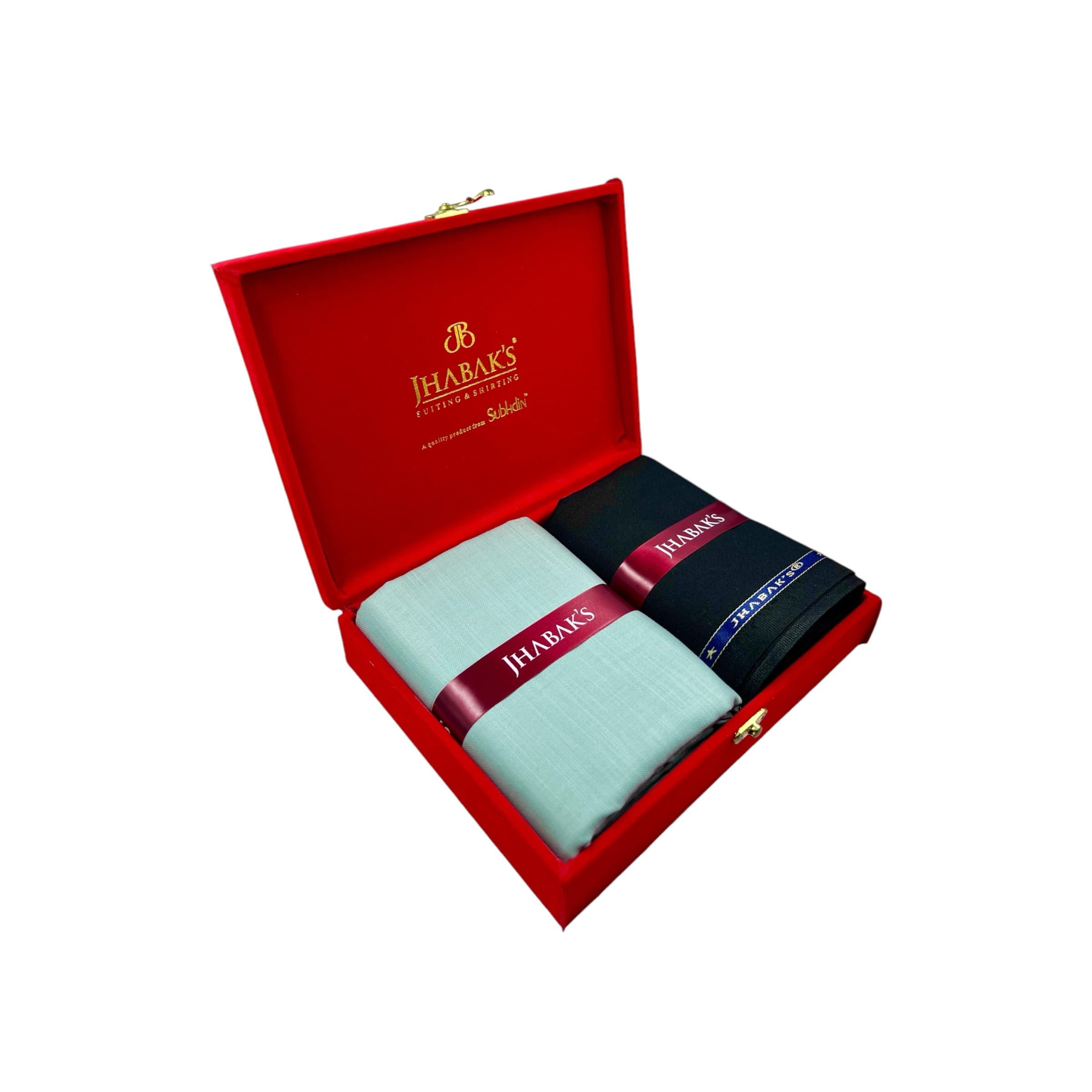 100% Pure Cotton Premium Shirt and Trouser Fabric - 100% Pure Cotton Material - 1.60m Shirt Cloth - 1.30m Pant Piece