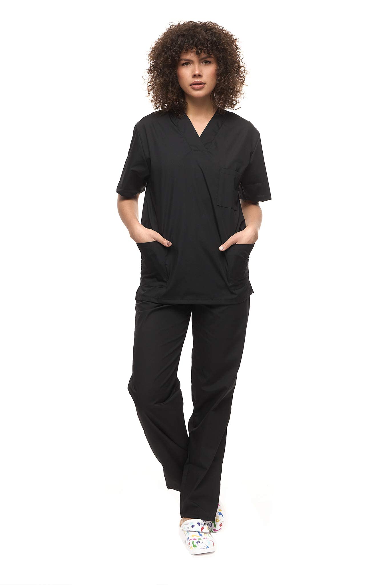 Mazalat, Ensemble Uniforme médical Unisexe avec Tunique et Pantalon