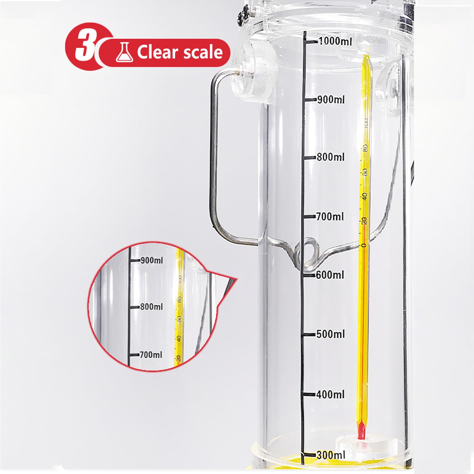 Muestrador de agua con contrapeso, Sistema de muestreo de agua de plexiglás grueso hasta 30 m Monitoreo ambiental Calidad del agua Recolección de muestras Varios tamaños(2.5L)