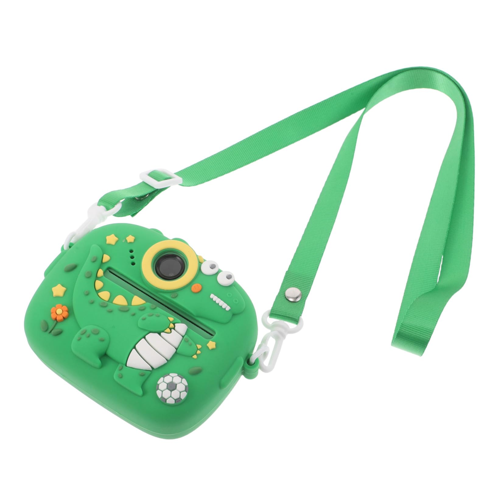 Yardenfun Cámara Digital Infantil con Doble Lente y Función de Impresión Instantánea Diseño de Dinosaurio Resistente Golpes para Niñas para Cumpleaños y Reuniones Familiares