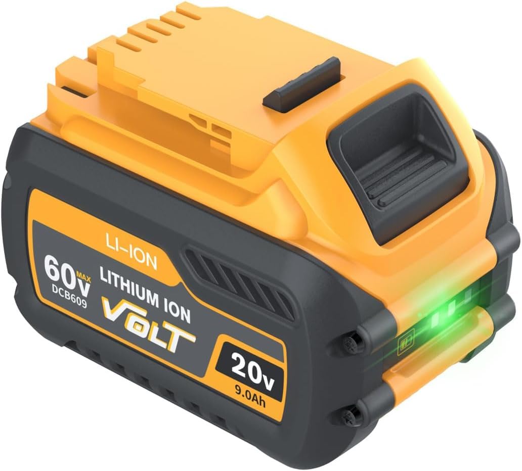 9000mAh 20V/54V Replacement for Dewalt Battery Lithium-ion Large Capacity 9.0Ah DCB609 DCB606 DCB547 DCB548– Compatible with Dewalt 20V 54V Power Tools