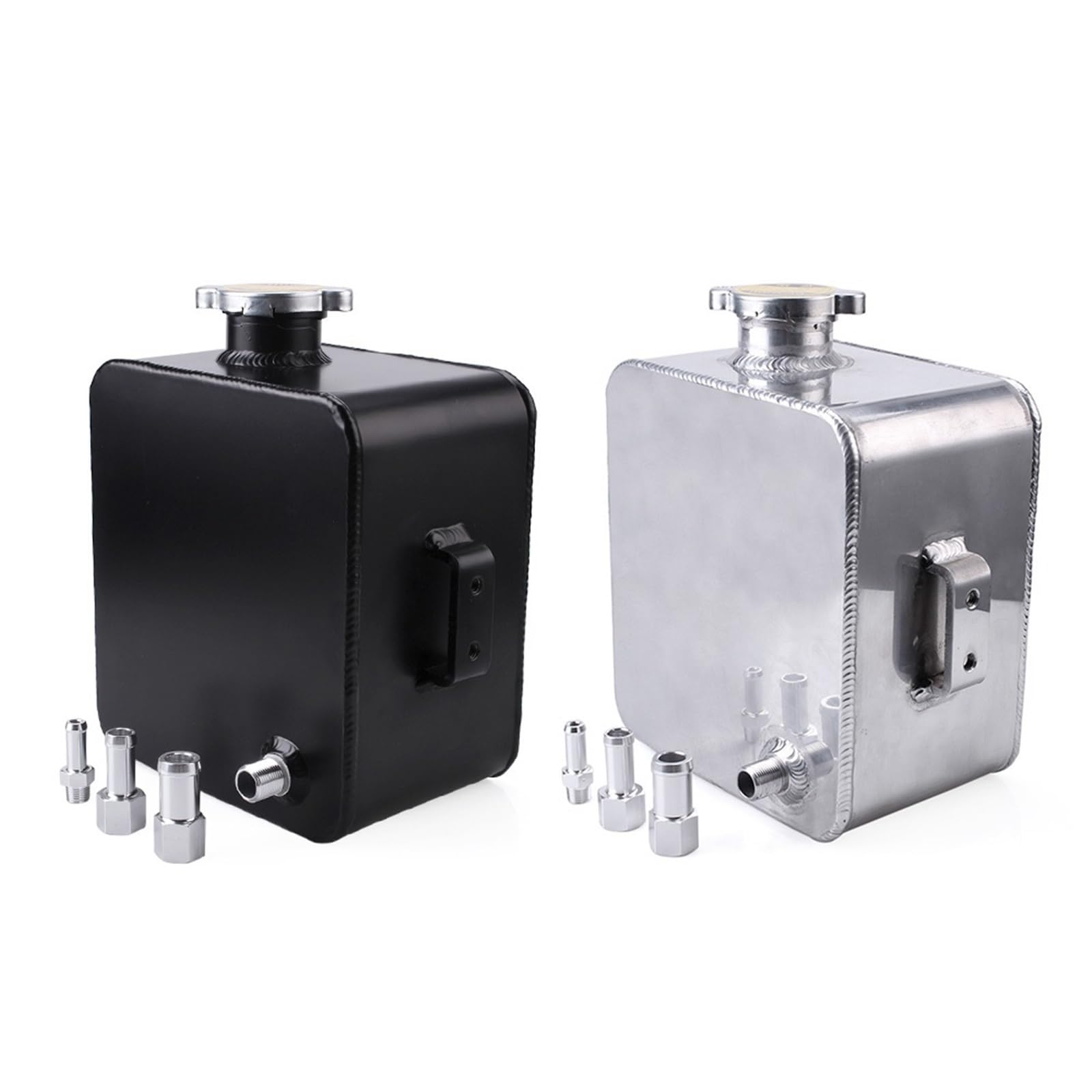 Zamiennik Wyrównawczego Chłodzącego dla RASTP-2.5L aluminiowy zbiornik na wodę do chłodnicy przelewowej, zbiornik wyrównawczy RS-OCC033(Silver)