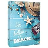 Life Is Better At The Beach Photo Album Design Holds 80 4 x 6 Photographs Gift