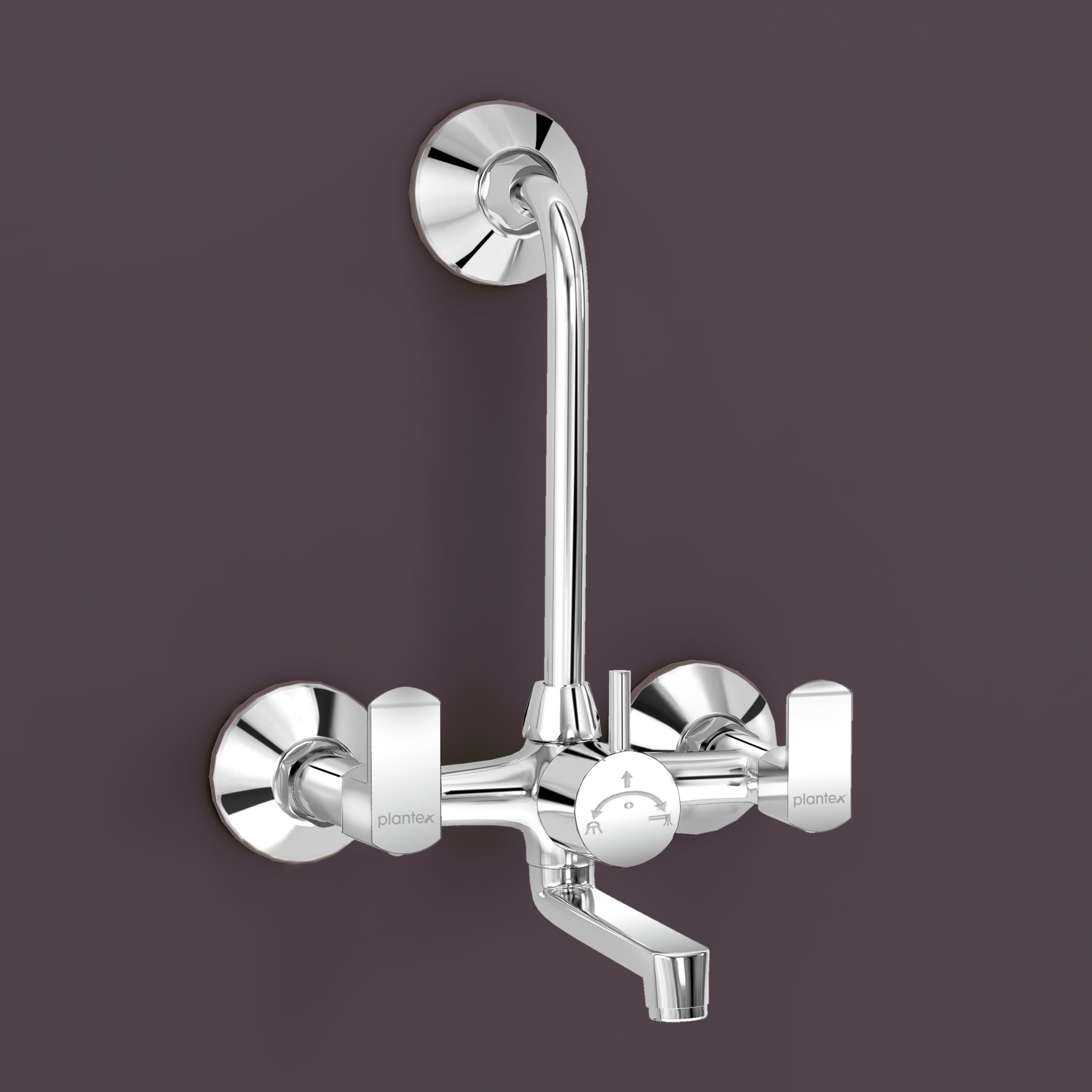 Plantex 2-in-1 Wall Mixer with Wall Flange & Teflon Tape/Mixer Tap for Bathroom with Overhead Shower Provision and Long Bend Pipe/Bathroom Tap/Water Tap-(CRM-1289-Chrome) (B0CW65KQ6L) Amazon Price History, Amazon Price Tracker