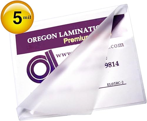 Miniatura 2 de Oregon Lamination Bolsas de laminación activadas por calor, 12 x 18 pulgadas, 5 mil (12.008 in x 17.992 in x 125 micras) [paquete de 200] Tamaño de