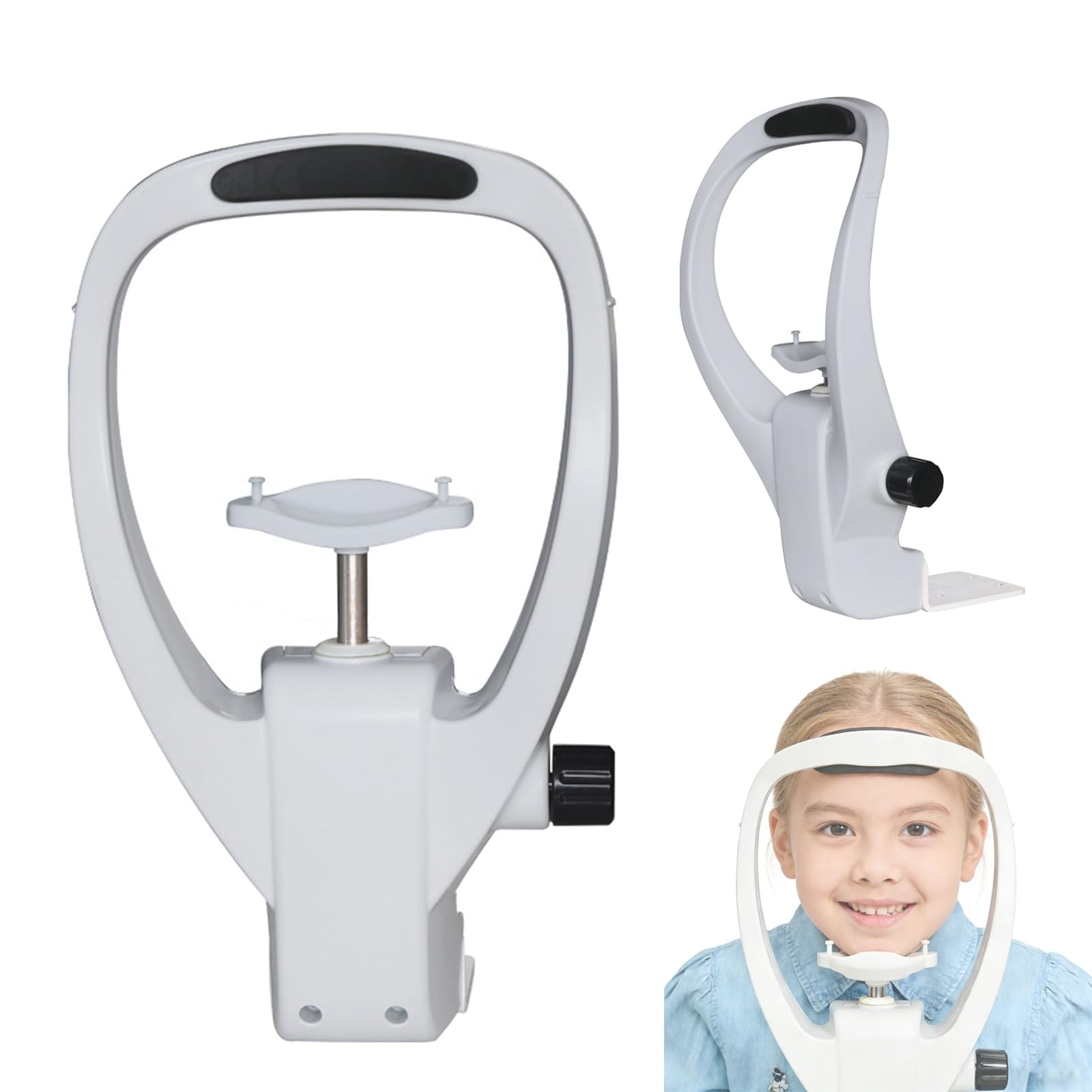 Ragopilen One Color Optometry Lifting Chin Bracket, Adjustable Chin And Forehead Support Bracket For Refractometer And Optometry Equipment