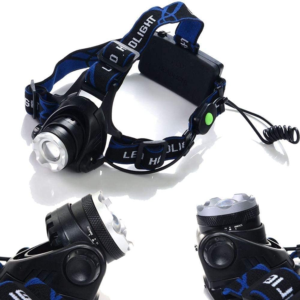 ASTIKAYA High Power Long Range LED Zoom Head Lamp Head Light Atomic Beam Rechargeable Head Torch Water Resistant for Camping/Cycling/Caving and More 4