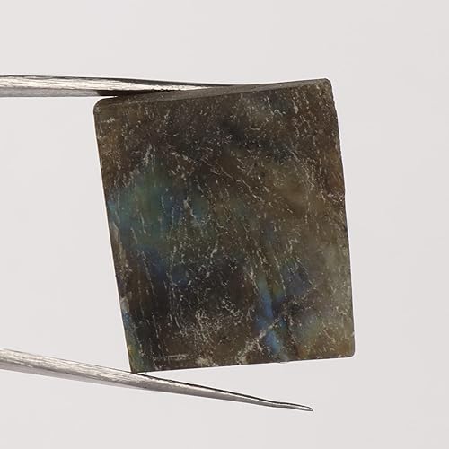 Miniatura 2 de GEMHUB 48.65 CT Crystal Black Natural Rough Labradorite Uncut Rock, Certified Healing Labradorite Gemstone