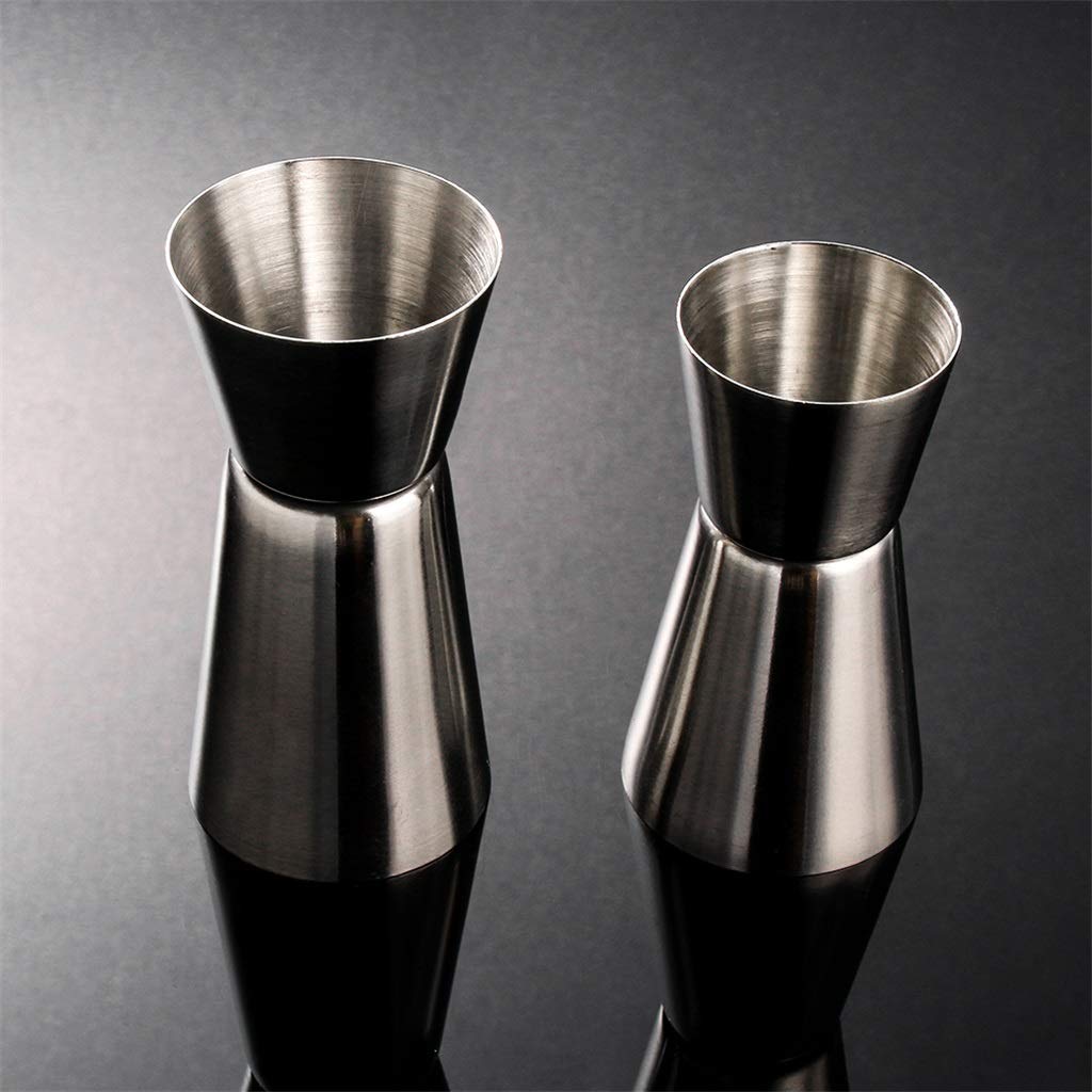 Shaker à Cocktail en Acier Inoxydable 15/30 ML ou 25/50 ML, Tasse à mesurer, doseur de Boisson, Gadget de Cuisine (25 et 50 ML) (Une Couleur 15 et 30 ML)