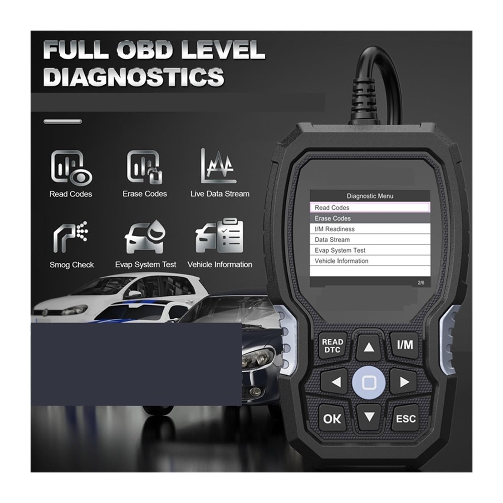 BZ700 OBD2 Scanner automobilistico Adatto, ripristina Il Completo Strumento diagnostico for Lettore di Codici Auto,Facile da Usare
