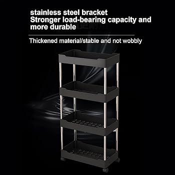 Amazon.co.jp: キッチンワゴン 隙間収納 キャスター付き ペットボトル