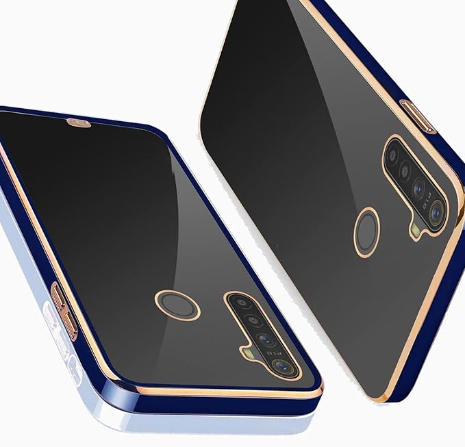 Explocart Electroplated Crome Case Silicone Shockproof Golden Plating