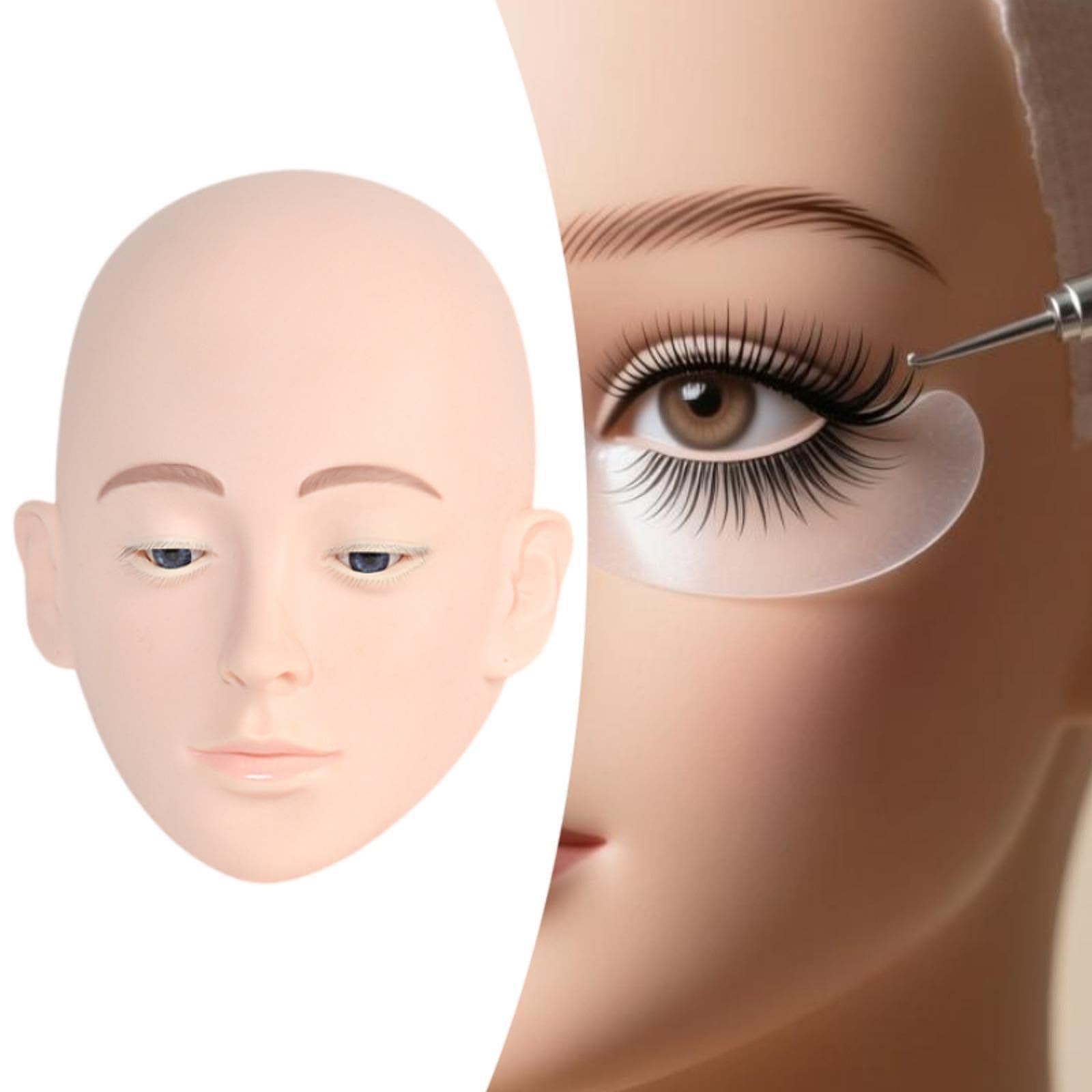 Silikon Mannequin Kopf Wimpern Üben