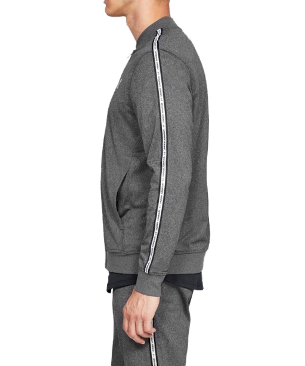 Under Armour męski sportowy trykot track JKT rozgrzewka góra Charcoal Light Heather/Black XXL
