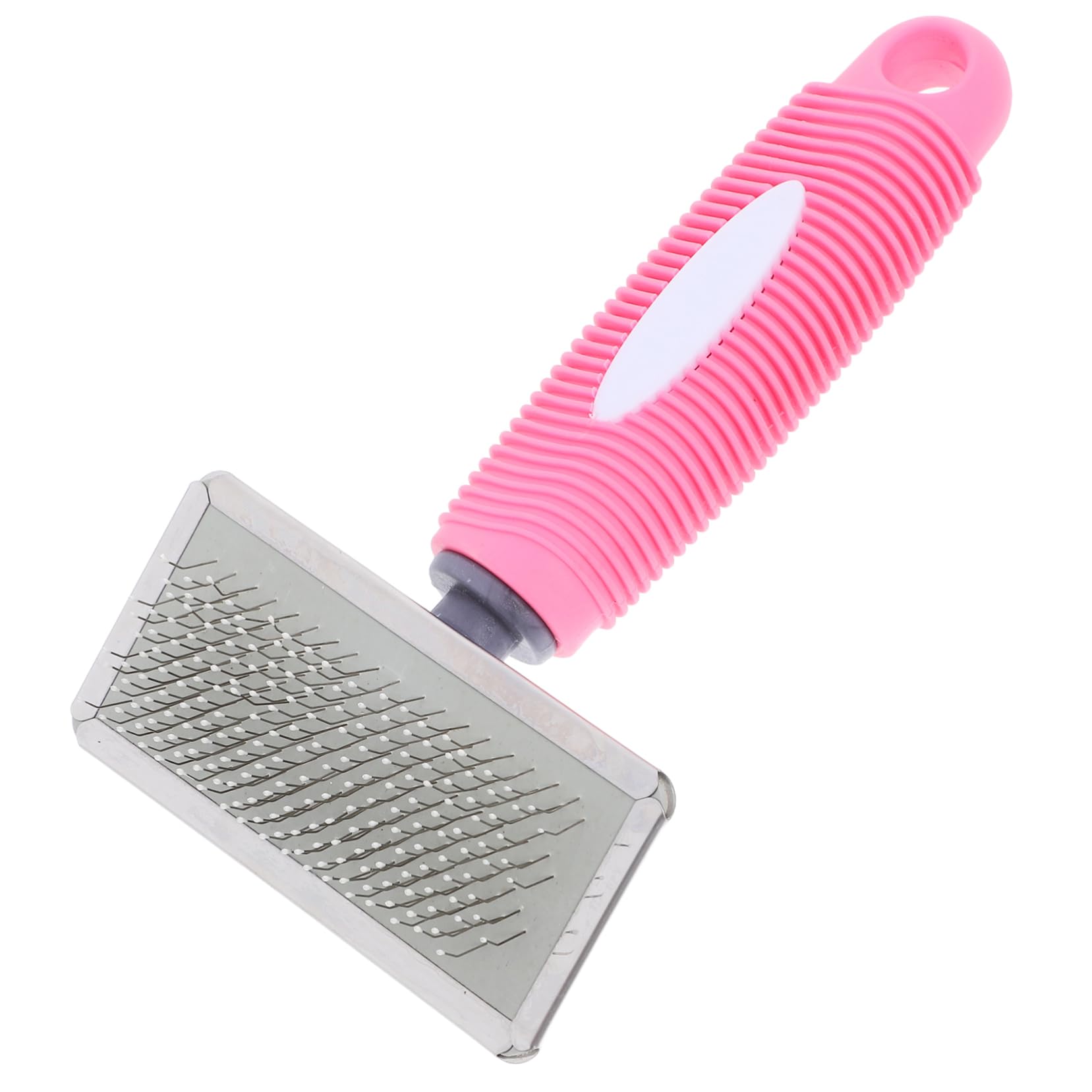 SUPVOX Pet Grooming Comb Set Stainless Steel Dog Cat Comb for Hair Removal Long Wire Pins Grooming Tool Comfortable Grip