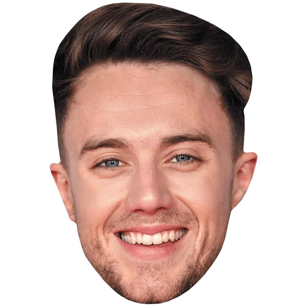 Roman Kemp (Beard) Celebrity Mask, Flat Card Face, Fancy Dress Mask