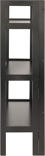 Miniatura 5 de Winsome - Estantería de madera de rizo color negro