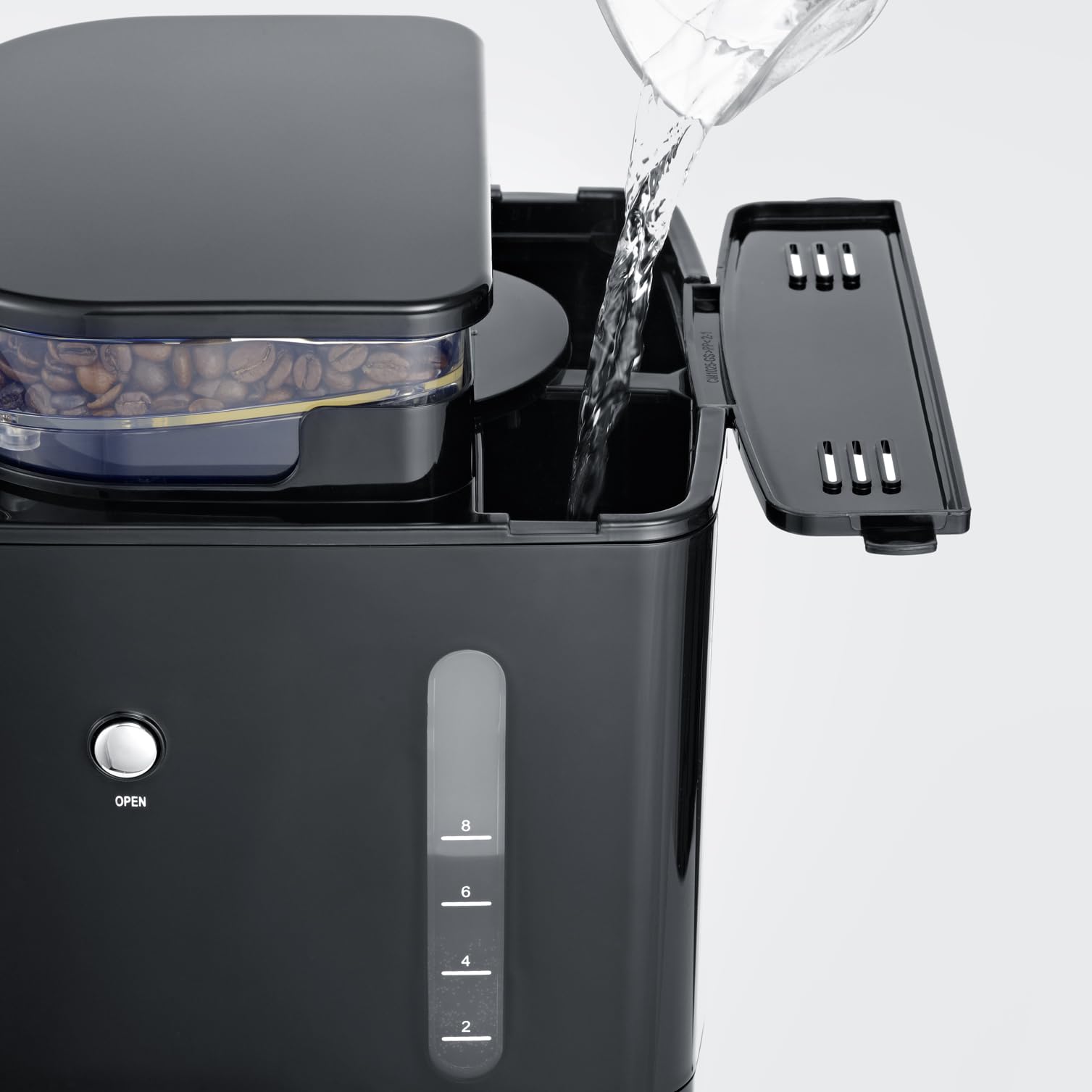 SEVERIN KA 4814 - Macchina da caffè con filtro in acciaio INOX e caraffa termica, macinazione fine e grado di macinazione selezionabile, 1000 W, fino a 8 tazze/ca. 1 litro