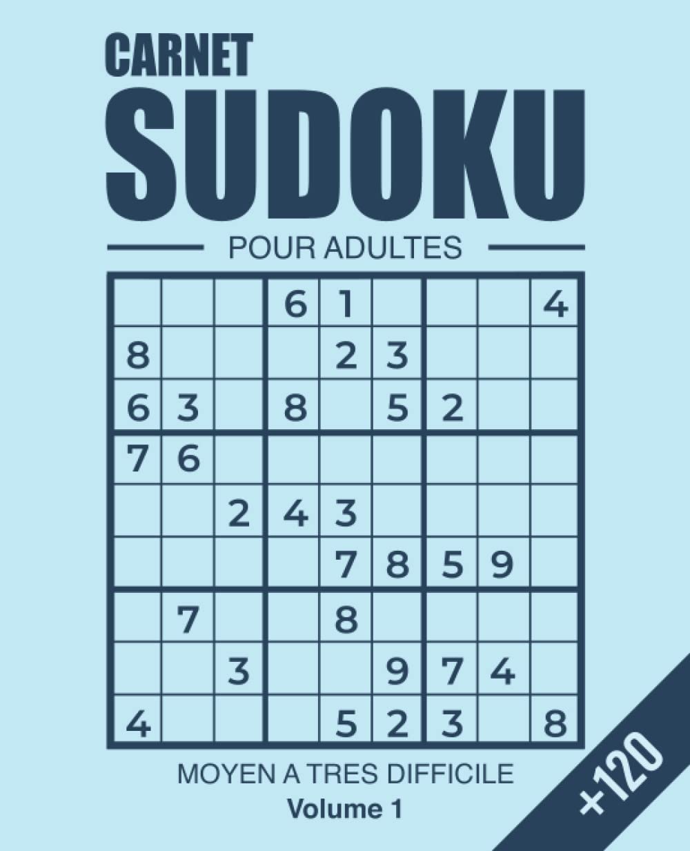 Buy Sudoku Adultes Un Livre de Jeux De 3 Niveaux Sudoku Moyen Difficile à Sudoku Très