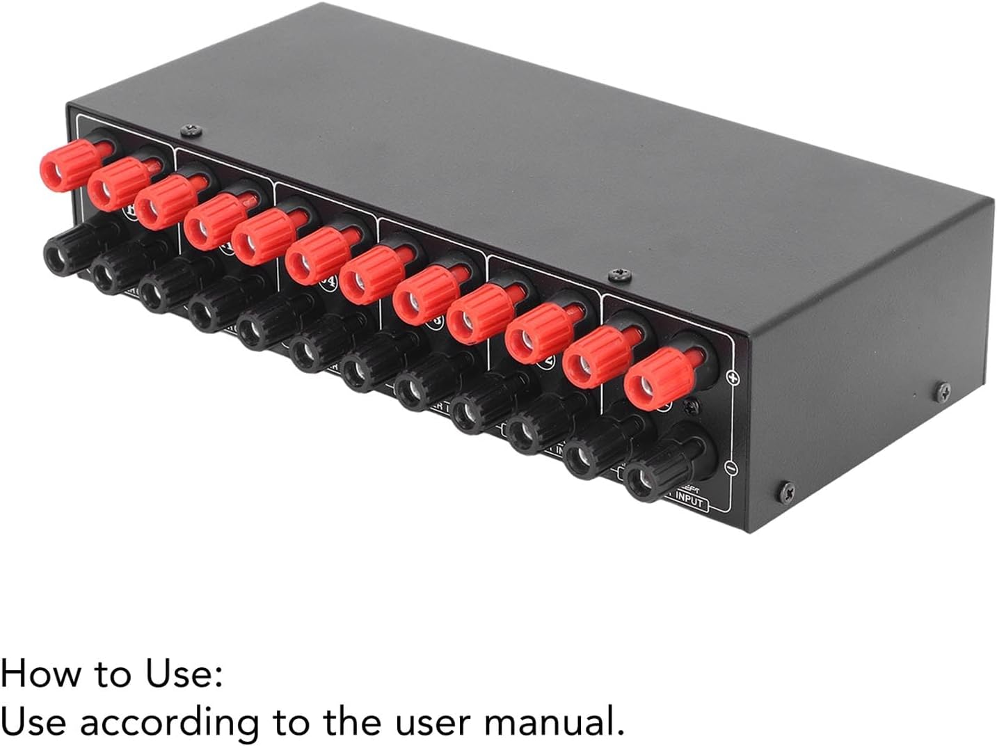 LUAMY ホーム 4 ゾーンチャンネルスピーカースイッチセレクター、4 アンプイン 2 スピーカーアウトステレオパッシブオーディオ