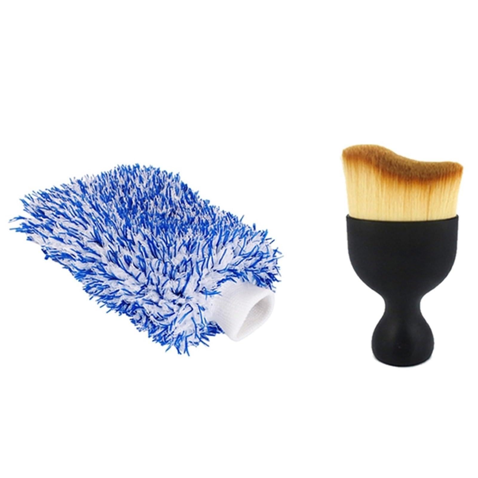 DYYEUAVT Car Wash Glove Plush Mittens Cleaning Thick Microfiber Automobile Accessories Tools