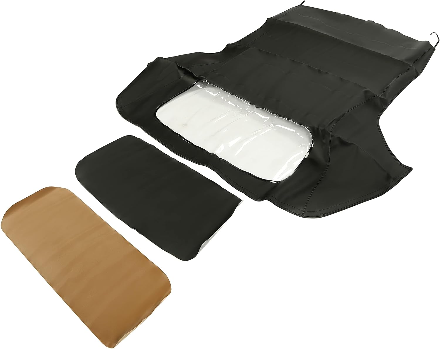 KUAFU Convertible Soft Top Compatible with 1986-1993 BMW 3-Series E30 318i 325i M3 Replacement Sailcloth Vinyl With Plastic Window