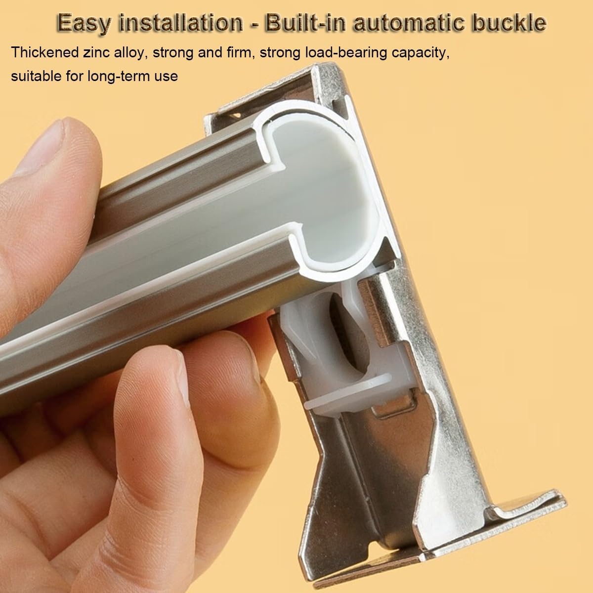 Heavy Duty Curtain Track System, Straight Sliding Rail for Indoor/Outdoor Use, Wall Divider Curtains, 600cm Length, White Ceiling Mount, Ideal for Home & Office